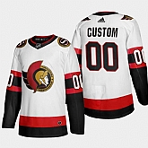 Ottawa Senators Customized White Adidas 2020-21 Player Away Stitched Jersey
